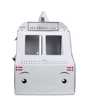 Little Maker Boyanabilir Karton Maket Dondurma Arabası