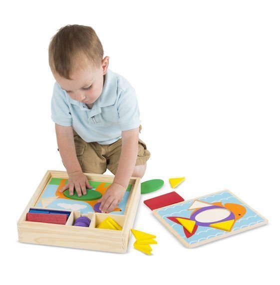 Melissa&Doug Ahşap Şekil Bulmaca