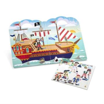 Melissa&Doug Kabartmalı Tak Çıkar Çıkartma Kitabı Korsanlar