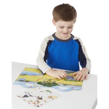 Melissa&Doug Kabartmalı Tak Çıkar Çıkartma Kitabı Safari