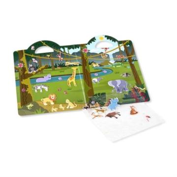 Melissa&Doug Kabartmalı Tak Çıkar Çıkartma Kitabı Safari