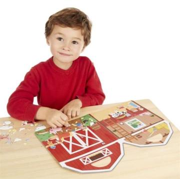 Melissa&Doug Kabartmalı Tak Çıkar Çıkartma Kitabı Çiftlik