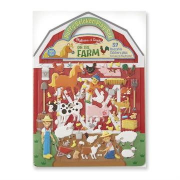 Melissa&Doug Kabartmalı Tak Çıkar Çıkartma Kitabı Çiftlik