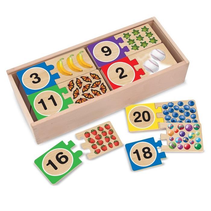 Melissa&Doug Ahşap Sayılar Eşleştirme Yapbozu