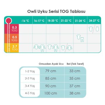 Owli Uyku Tulumu 2.7 Tog Space 3-4 Yaş