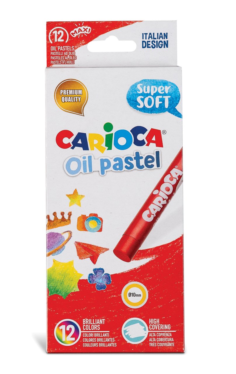 Carioca Yağlı Pastel Boya Kalemi 12'li