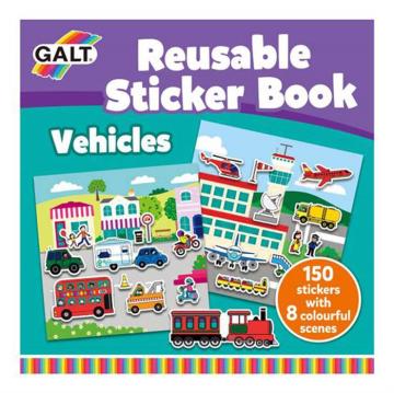 Galt Reusable Sticker Book Vehicles