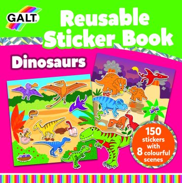 Galt Reusable Sticker Book Dinosaurs