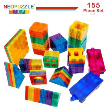 NeoPuzzle Tiles Mıknatıslı Bloklar 155 Parça Mega Set