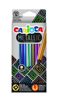 Carioca Metalik Kuru Boya 12'li