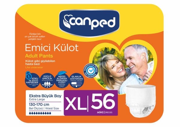 Canped Emici Külot Ekstra Büyük (XL) 56 Adet (7X8)