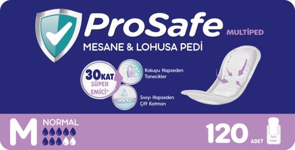 Prosafe Multiped (Lohusa & Mesane Pedi) Normal 120 Adet (10X12)