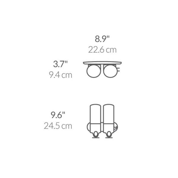 BT1028- Şampuan ve Sabun Dispenser TWIN