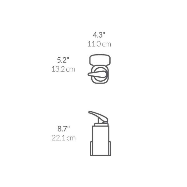 KT1159-Kare Sıvı Sabunluk W/Caddy 650 Ml.