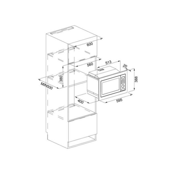 Mikrodalga FMW 250 CR2 G BK 131.0391.304