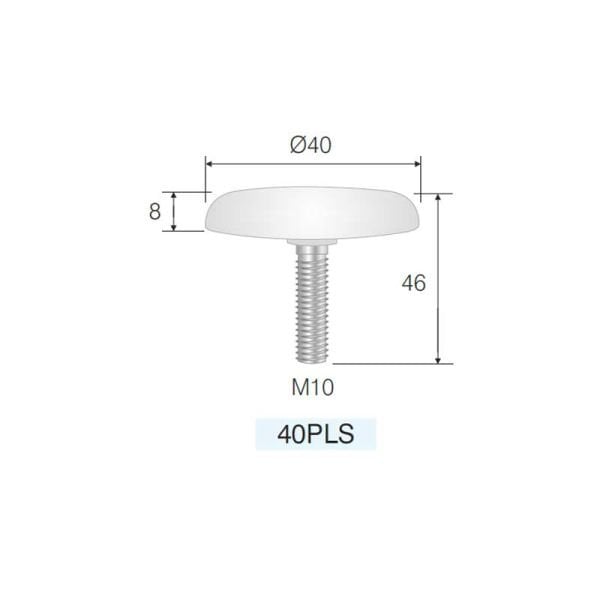 Slim Plastik Başlık ø 40 mm