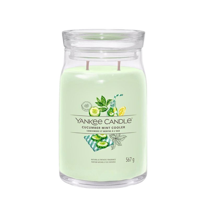 1728894E Büyük Mum Cucumber Mint Cooler