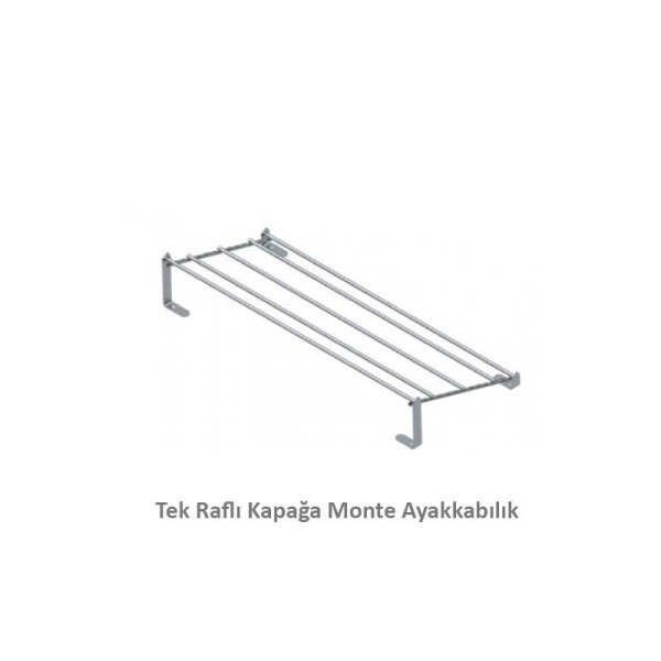 S-6131-C Tek Raflı Kağağa Monte Ayakkabılık 60cm