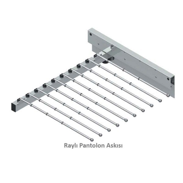 S-6035-G Raylı Pantolon Askısı G:50cm