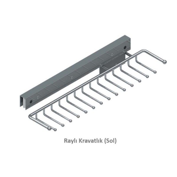 S-6059-C Raylı Kravatlık Metal Sol