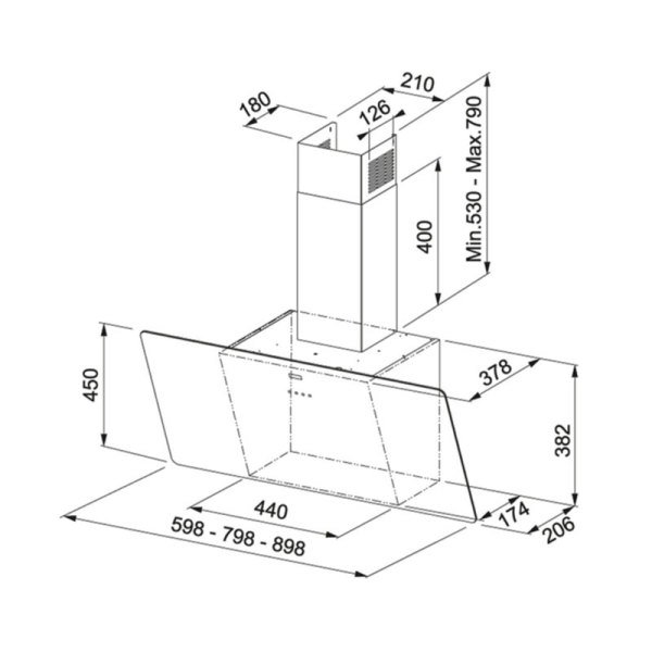 Davl. FPJ 615 V WH A 60cm Byz 110.0361.903