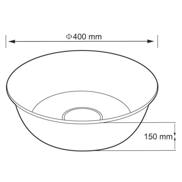 E-4044 T.Üstü Lavabo Beyaz