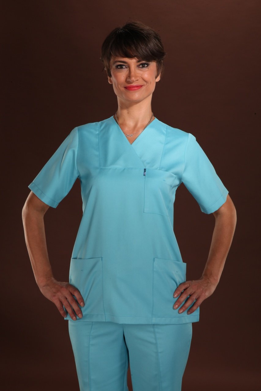 365 Gabardin Turkuaz Takım Doktor Hemşire Forması