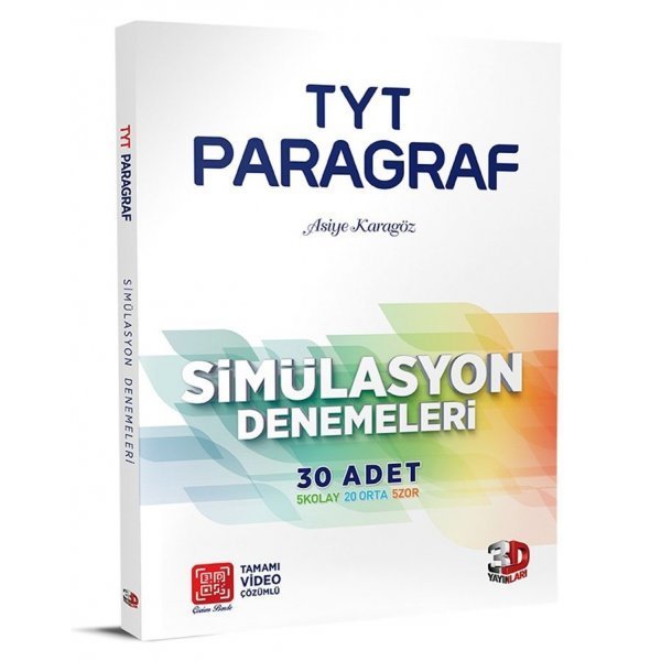 3D Yayınları TYT Paragraf Simülasyon 30 lu Denemeleri