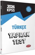 Data Yayınları 2024 KPSS Türkçe Yaprak Test