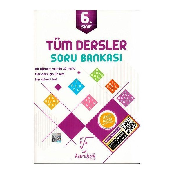 Karekök Yayınları 6. Sınıf Tüm Dersler Soru Bankası