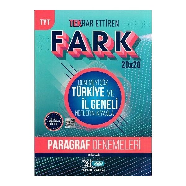 Yayın Denizi TYT Paragraf Fark 20 x 20 Tekrar Ettiren Denemeleri