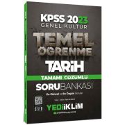 Yediiklim Yayınları 2023 KPSS Genel Kültür Temel Öğrenme Tarih Tamamı Çözümlü Soru Bankası