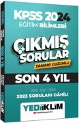 Yediiklim Yayınları 2024 KPSS Eğitim Bilimleri Son 4 Yıl Tamamı Çözümlü Çıkmış Sorular