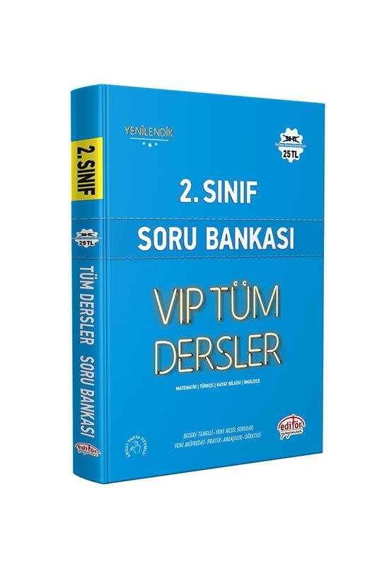 Editör Yayınları 2. Sınıf VIP Tüm Dersler Soru Bankası