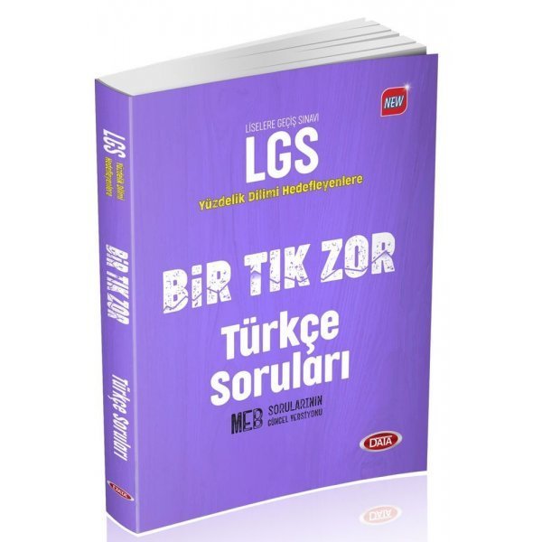 Data Yayınları 8. Sınıf LGS Türkçe Bir Tık Zor Soruları