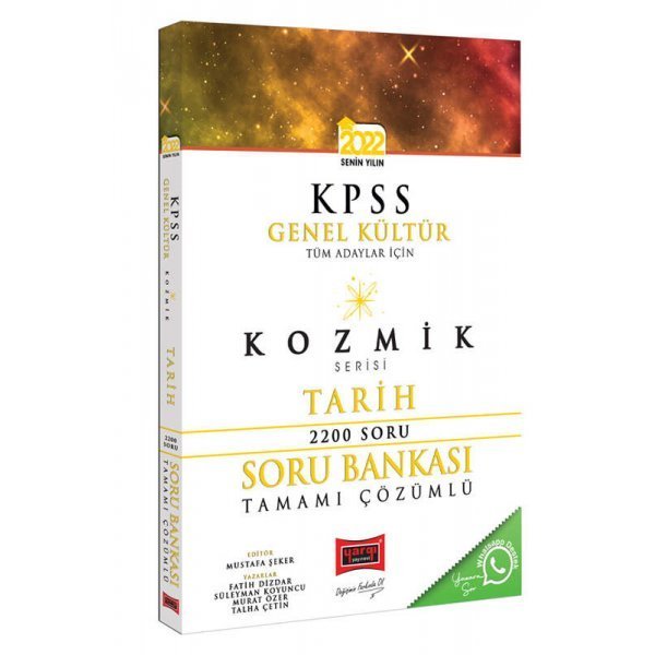 Yargı Yayınları 2022 KPSS Tüm Adaylar İçin Genel Kültür Kozmik Serisi Tamamı Çözümlü Tarih Soru Bankası