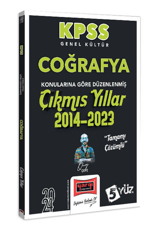 Yargı Yayınları 2024 KPSS Genel Kültür Coğrafya Konularına Göre Düzenlenmiş Tamamı Çözümlü Çıkmış Yıllar (2014-2023)