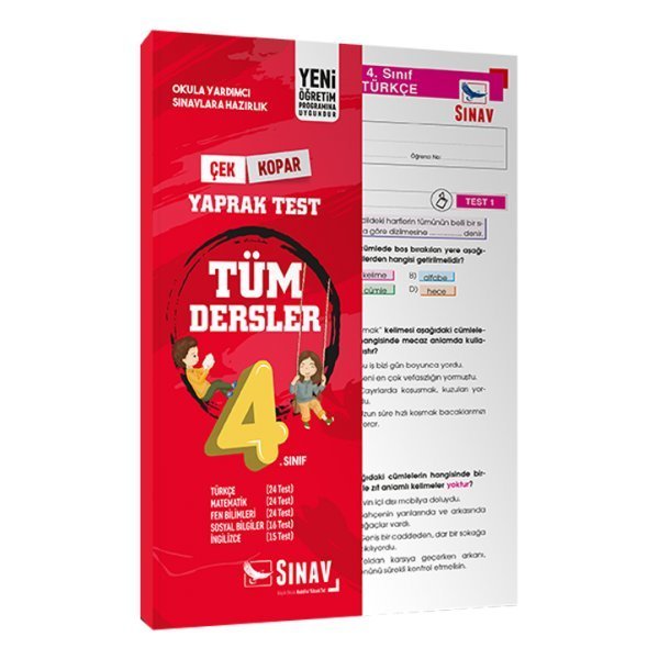 Sınav Yayınları 4. Sınıf Tüm Dersler Yaprak Test