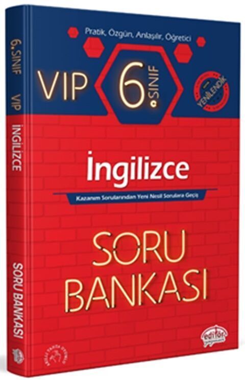 Editör Yayınları 6. Sınıf VIP İngilizce Soru Bankası