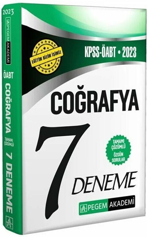 Pegem Yayınları 2023 ÖABT Coğrafya 7 Deneme