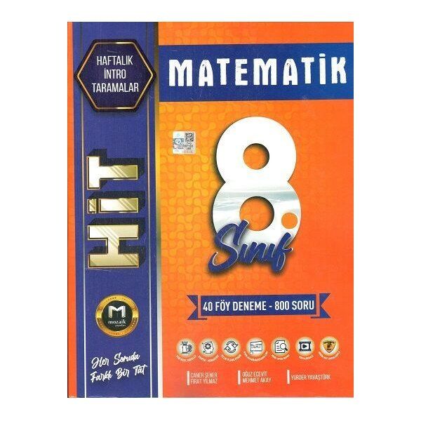 Mozaik Yayınları 8. Sınıf Matematik Hit 40 lı Deneme