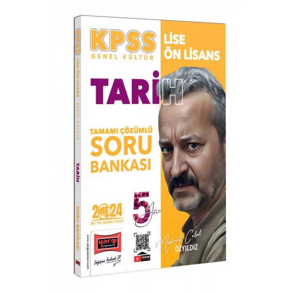 Yargı Yayınları 2024 KPSS Lise Ön Lisans 5Yüz Tarih Tamamı Çözümlü Soru Bankası