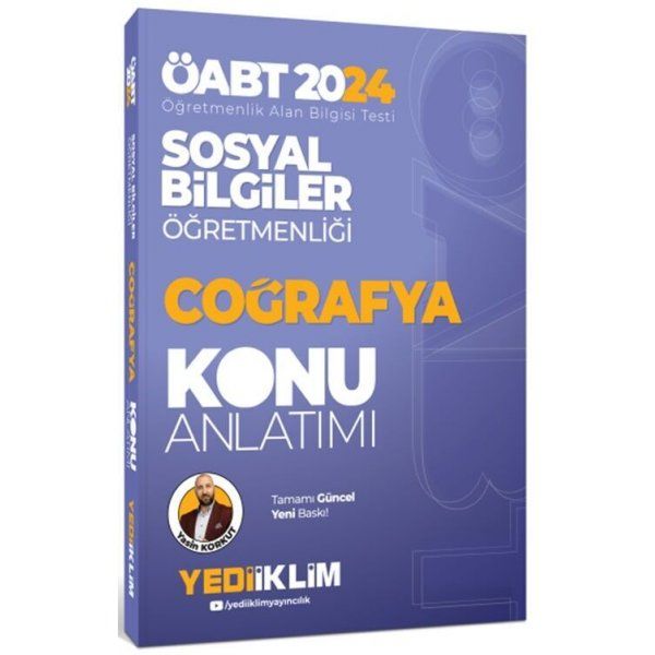 Yediiklim Yayınları 2024 ÖABT Sosyal Bilgiler Öğretmenliği Coğrafya Konu Anlatımı