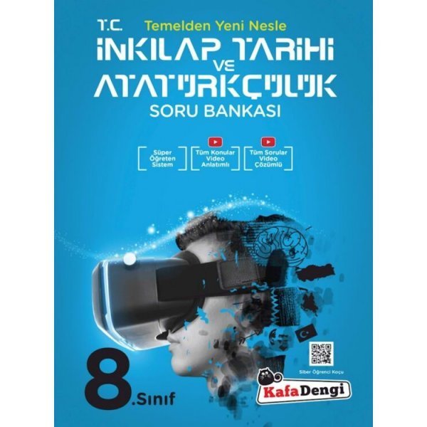 Kafa Dengi Yayınları 8. Sınıf LGS T.C. İnkılap Tarihi ve Atatürkçülük Tümü Video Çözümlü Soru Bankası