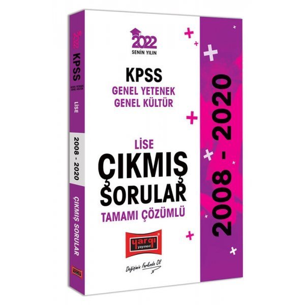 Yargı Yayınları 2022 KPSS GY GK Lise Tamamı Çözümlü Çıkmış Sorular