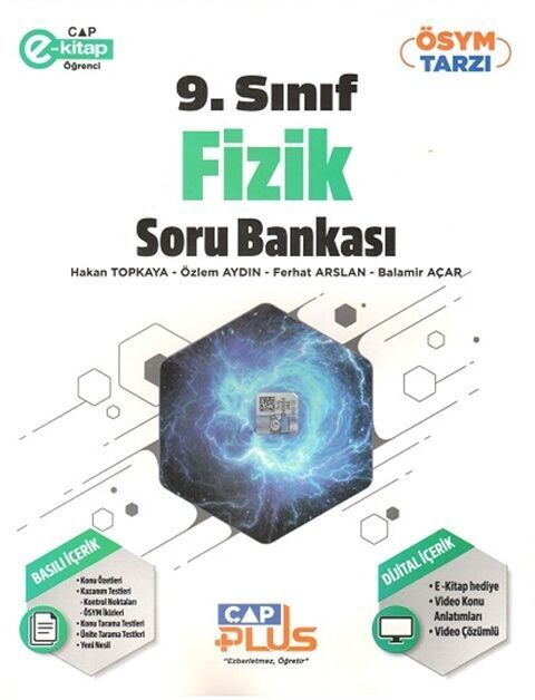 Çap Yayınları 9. Sınıf Anadolu Lisesi Fizik Plus Soru Bankası