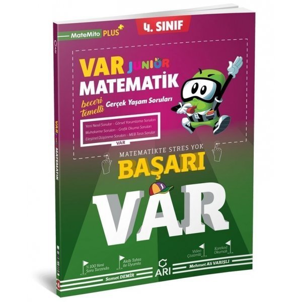 Arı Yayıncılık 4. Sınıf Matematik Junior VAR Soru Bankası