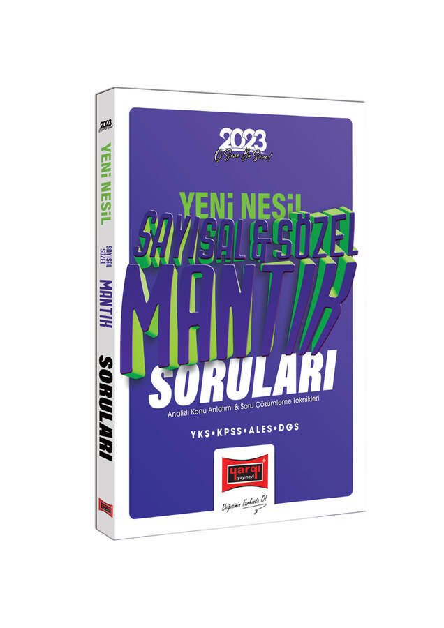 Yargı Yayınları 2023 KPSS YKS ALES DGS Yeni Nesil Tamamı Çözümlü Sayısal ve Sözel Mantık Soruları