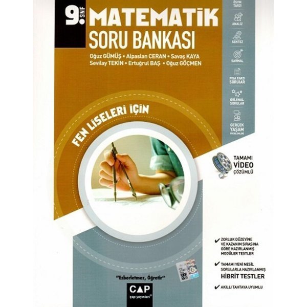 Çap Yayınları 9. Sınıf Fen Lisesi Matematik Soru Bankası