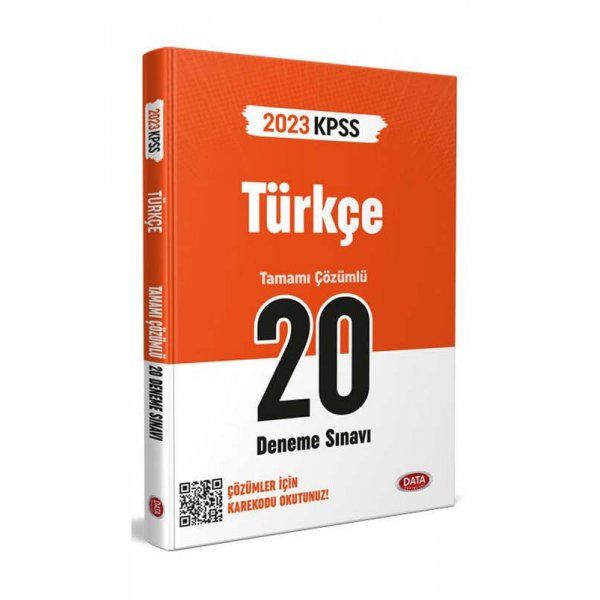 Data Yayınları 2023 KPSS Genel Yetenek Türkçe Tamamı Çözümlü 20 Deneme